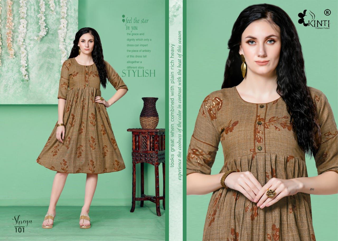 Kinti Shreya Ethnic Wear Latest Designer Anarkali Kurti Collection